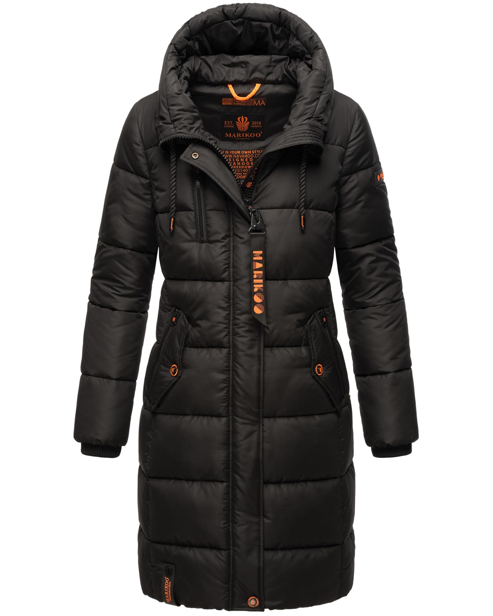 MARIKOO Damen Winter Jacke Stepp Parka Mantel Winterjacke warm gefüttert Yuikoo XS-XXL
