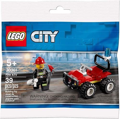 CITY Lego Set 30361 Fire ATV 39 Piezas Polybag