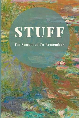 Stuff I'm Supposed To Remember Password Notebook Password Keeper with Alphabetical Tabs