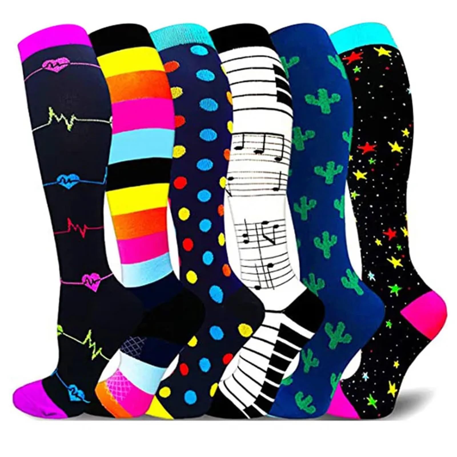 Medias de compresión Calcetines De Compresión For Leggings, Calcetines De Presión For Correr, Fútbol, ​​unisex, Edición Network Red, Calcetines De Presión For Enfermeras, Calcetines For Hombres Para A