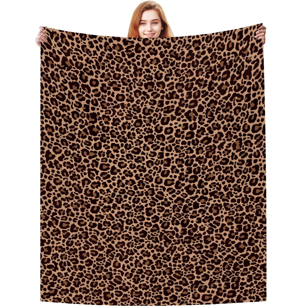 Vexthorion Colorful Leopard Print Blanket, Leopard Print Blanket Throw, Multifunctional Sofa Blanket Bed Blanke-T Travel, Suitable For Home Decoration, Party Gift 100X150cm -1