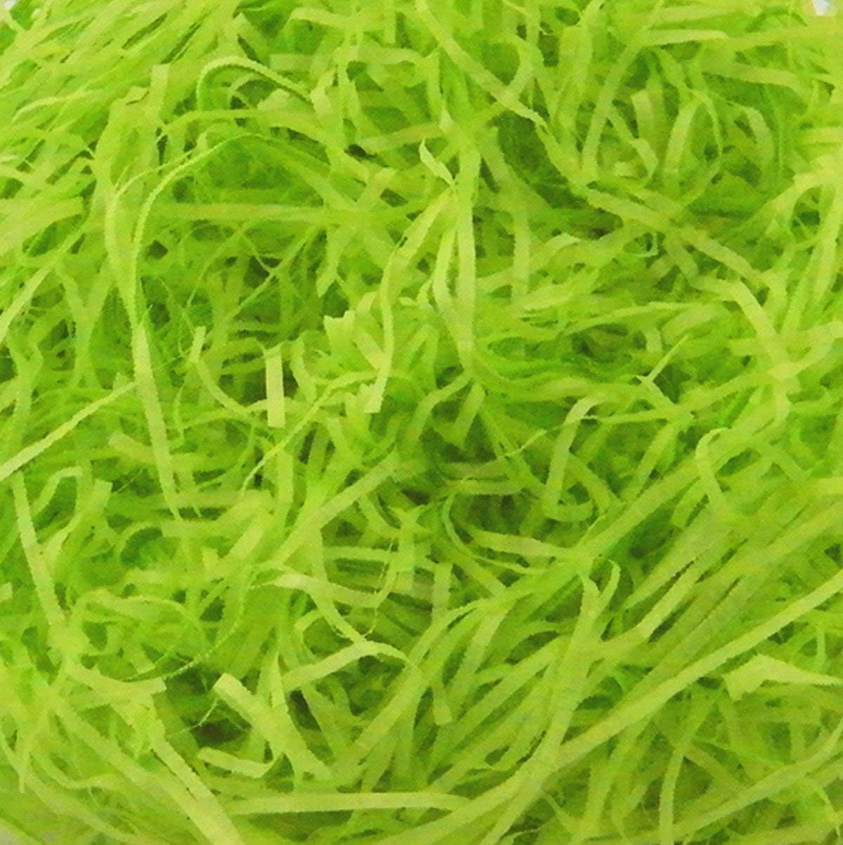 Floralcraft Lime Green Shredded Tissue Paper 100g Gift Hamper Filling Packaging