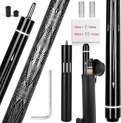 Miniatura 1 de IIQ Pool Cues Stick, Pool Cue Stick Sets of 431 Cue Sticks 58 inch Pool Cues Adult Canadian Maple Wood Billiard Stick