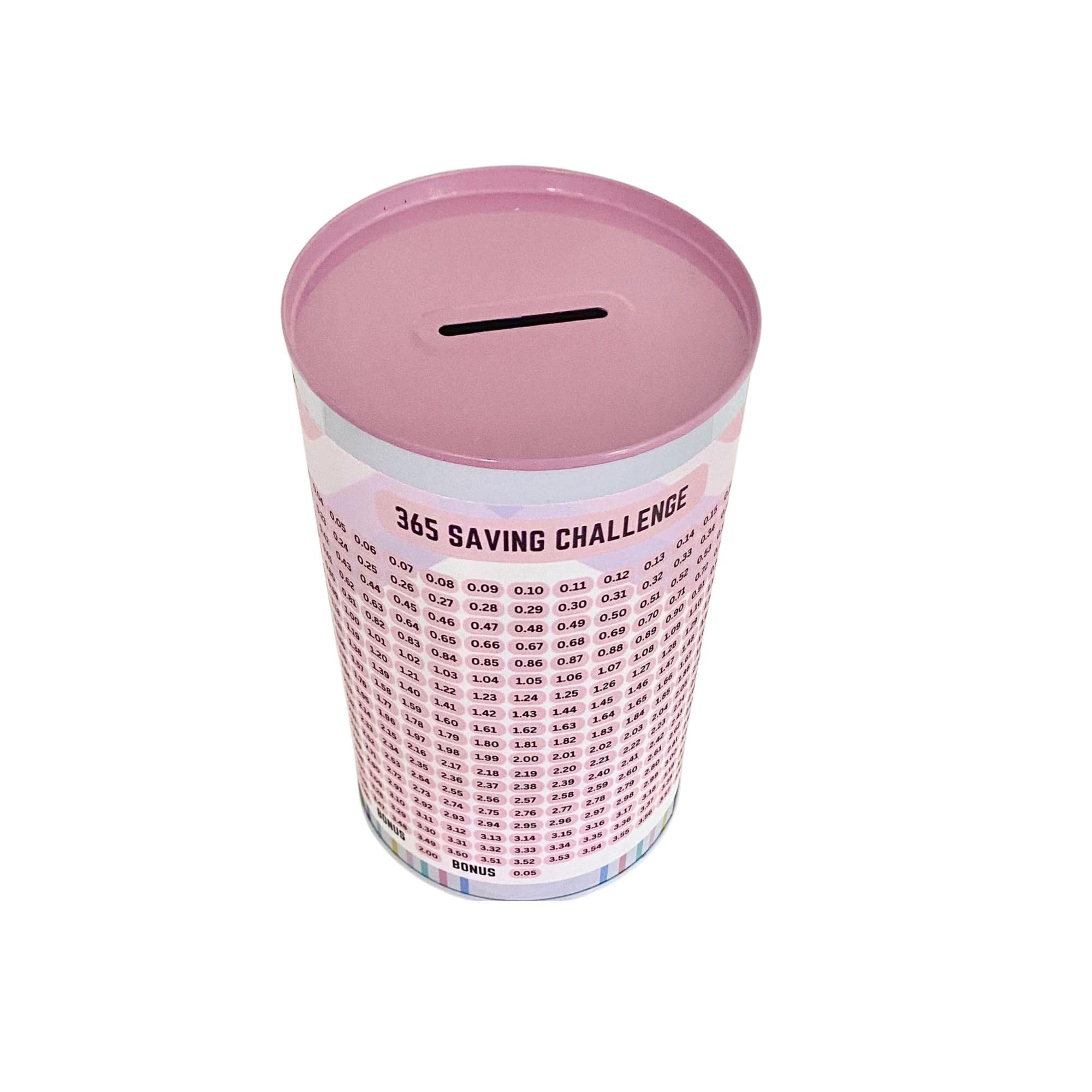 Penny Saving Challenge Money Tin Sticker, Money Box Sticker, Money Label, Pinching Pennies. (Pink)