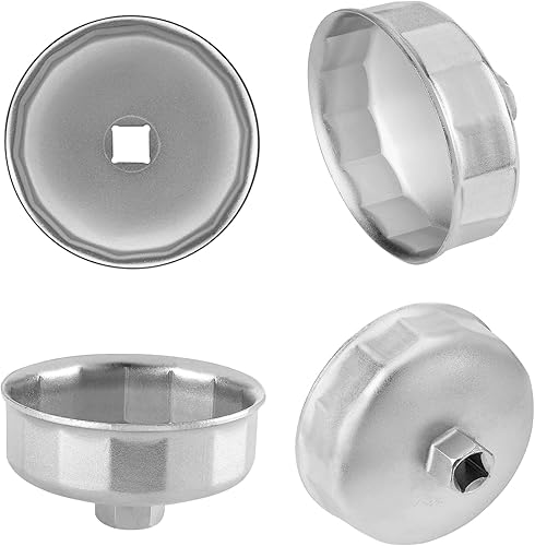 Miniatura 10 de Jetech Llave de tapa de filtro de aceite de 3.110in x 15 pulgadas, llave de tapa de filtro de aceite, herramienta de extracción de tapa de filtro de