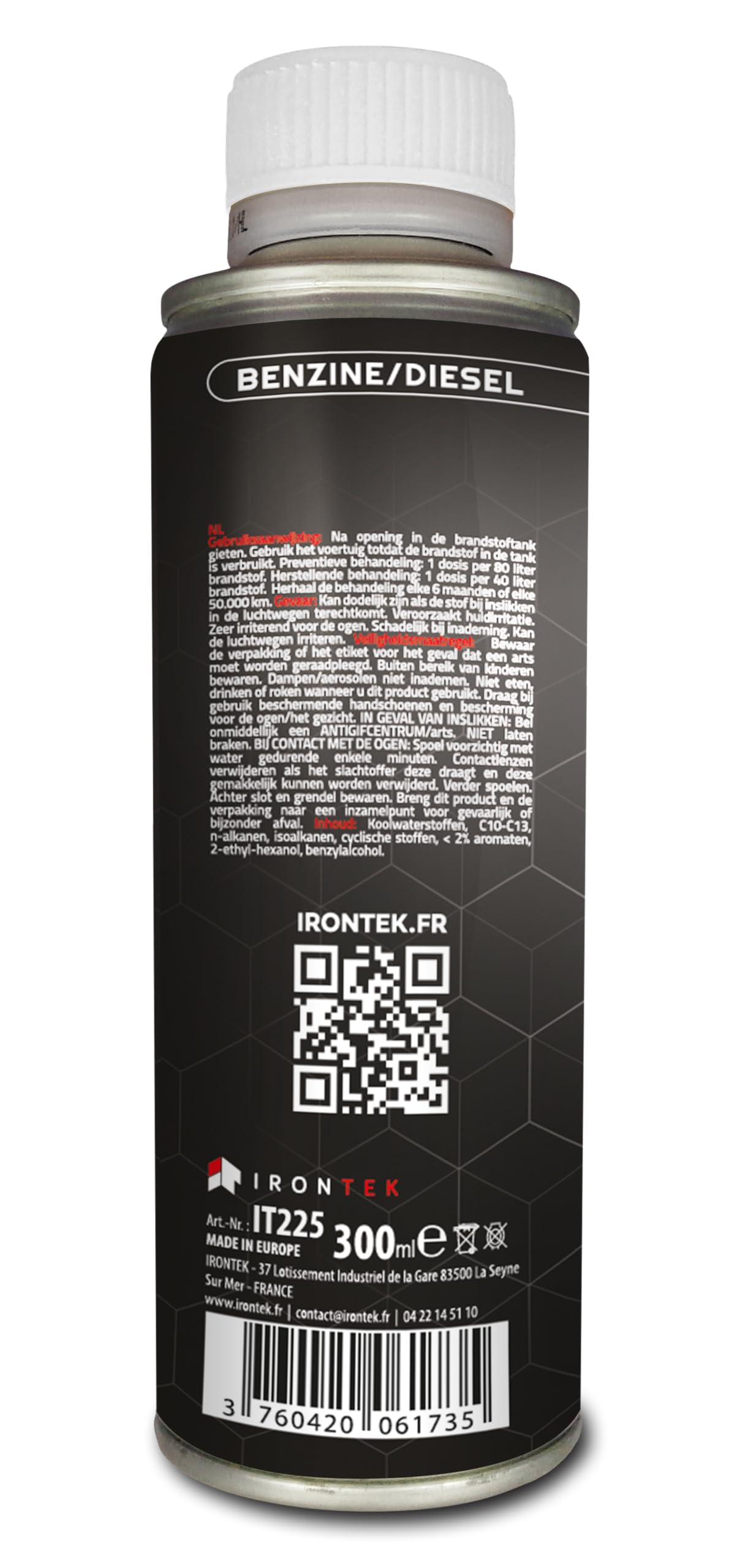 Nettoyant Turbo Diesel et Essence sans Démontage 300ml - IRONTEK | IT225 | Nettoyage Complet du Turbo | Efficacité Professionnelle | Préventif & Curatif