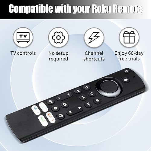 Miniatura 5 de Control remoto de repuesto compatible con todos los televisores inteligentes Insignia, Toshiba Smart TV, Pioneer Smart TV