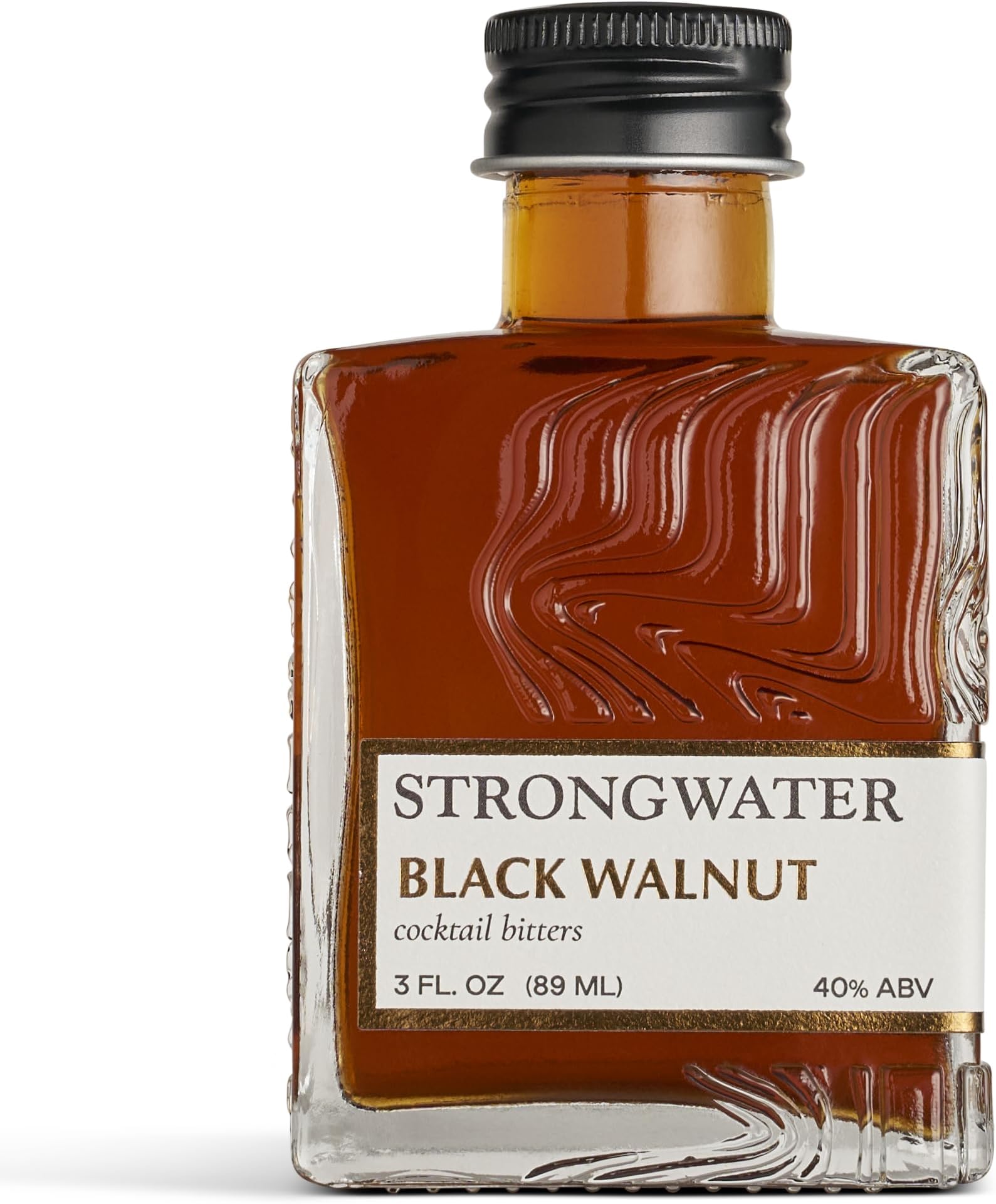 Strongwater Black Walnut Bitters (40 Servings) - Rich, Nutty Walnut Bitters to Pair with a Manhattan, Coffee, or Use for Old Fashioned - 3oz, 1 Pack
