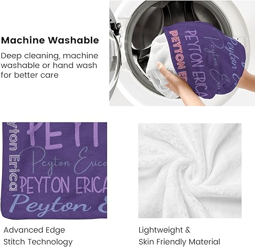 Miniatura 204 de Dr.TOUGH Mantas personalizadas para niños y adultos, manta personalizada con nombre para niños, manta con monograma con nombres personalizados