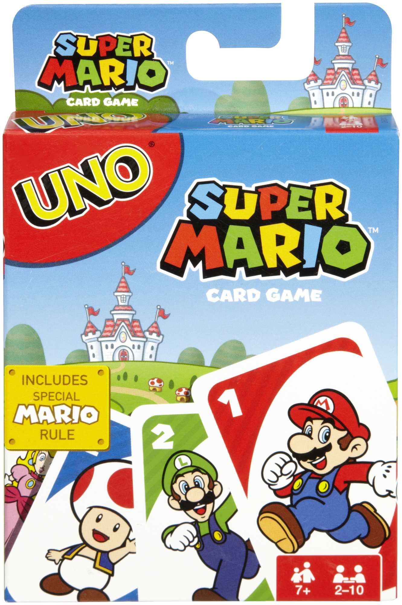Mattel Games - UNO Versione Super Mario Bros, Gioco di Carte per Famiglie e Bambini 7+ Anni, DRD00