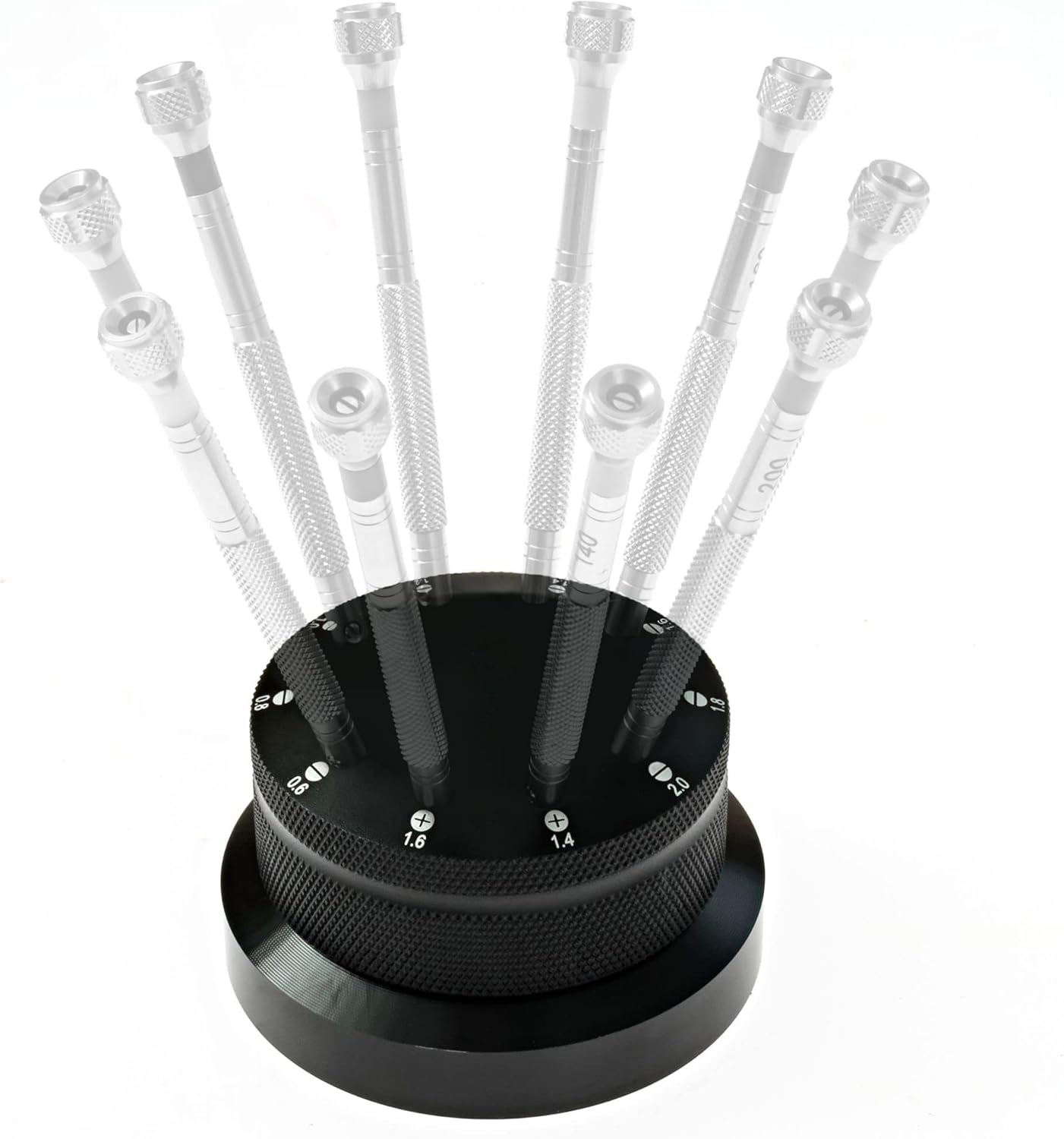 Professional Screwdriver Carousel Base (No Tools) by W&S for Holding 10-piece Screwdriver Set: (For 10pc Tool Set)