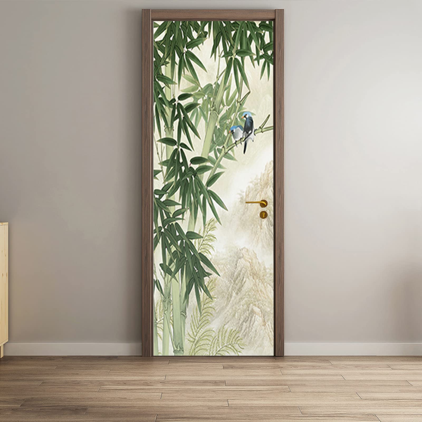 Adesivi 3D Per Porte Interne - 2 Pezzi 95x210 Cm, Vinile Rimovibile, Decorazione Moderna Fai-da-te