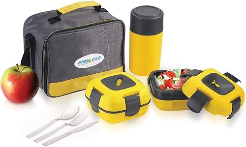 Miniatura 1 de Juego de loncheras para adultos y niños  Pinnacle con aislamiento a prueba de fugas kit de almuerzo térmico bolsa de almuerzo botella térmica 2