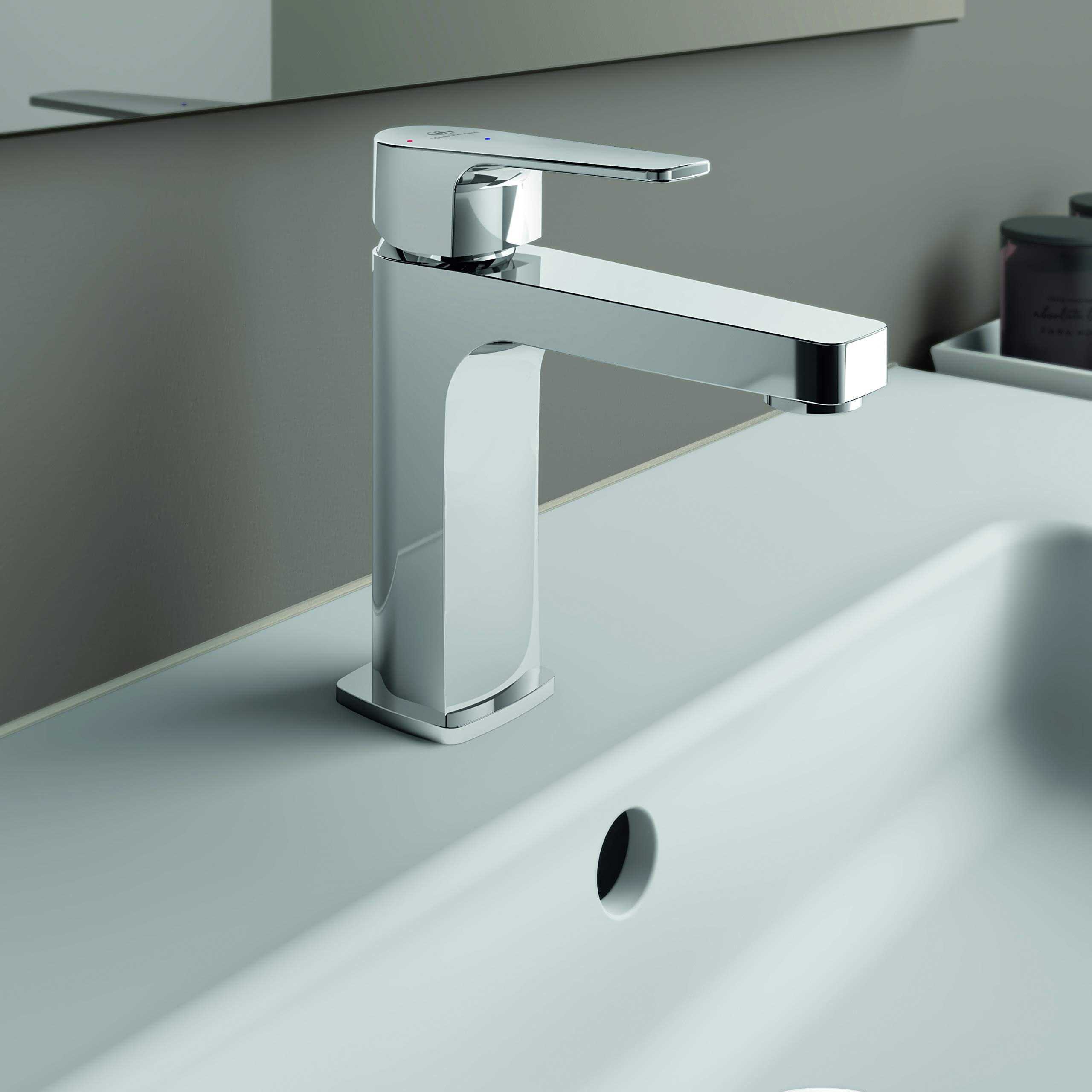Large Basin Mixer tap with Bluestart Cerafine D, Chrome, Auslaufhöhe 104mm - Image 4