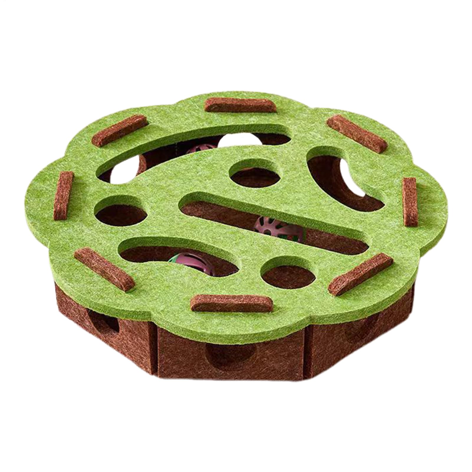 Kitten Pet Maze Digging Holes Felt Box, Cat Puzzle Box, Interactive Cat Toys, with Soft & Safe Material, Supports Mental Stimulation, 160g, for Indoor, Kitten, Boredom, Exercise, Play, Enrichment