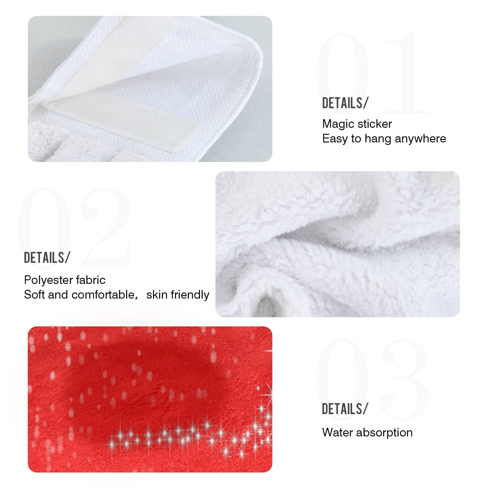 Set Di 2 Asciugamani Da Cucina Natalizi Con Anello - Invernali, Cardinali, Pino - 30,5 X 43,2 Cm