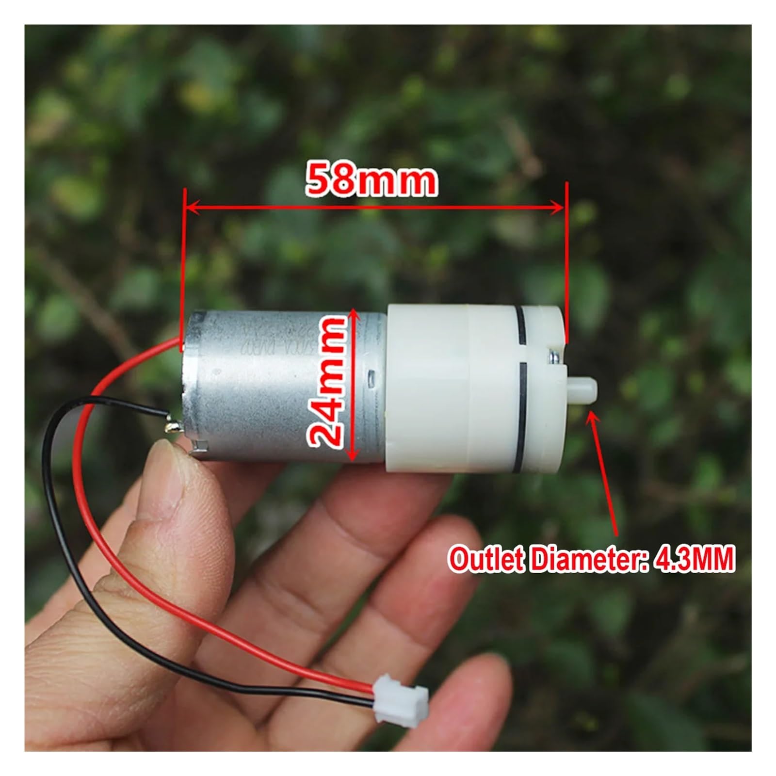 Bomba de aire con motor pequeño de 370 W y 12 V CC, bomba de presión de oxígeno de bajo ruido de 80 kPa, monitor de acuario for acuario, bomba médica.
