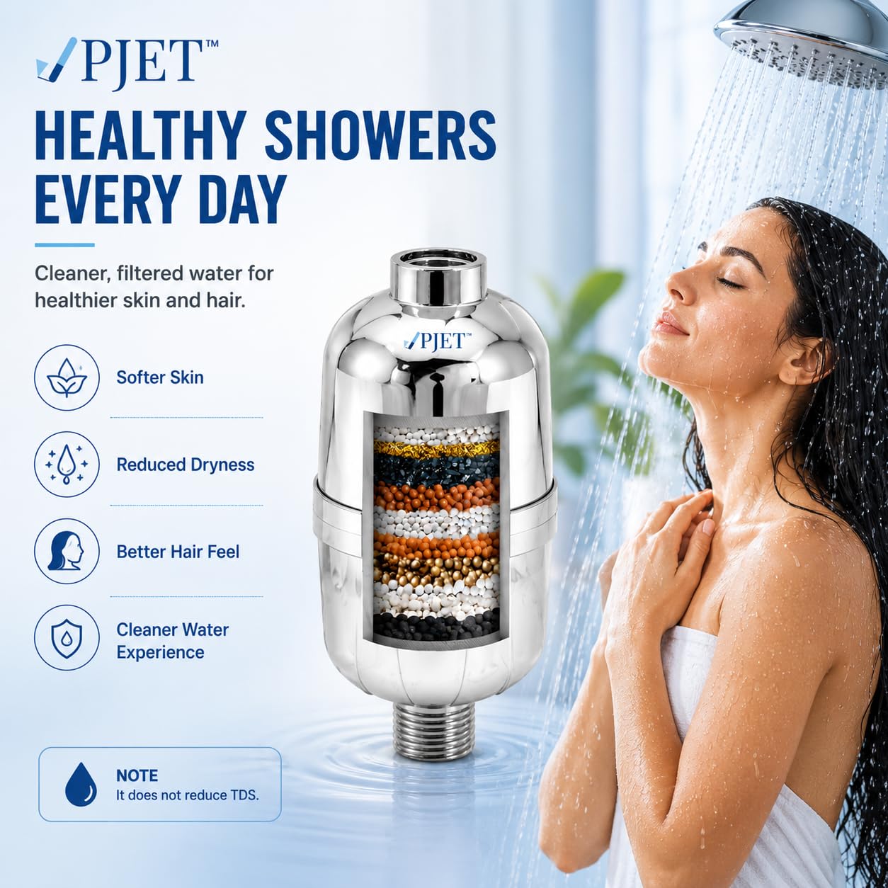 PJET Hard Water Filter - Cleaner, Healthier Showers -3