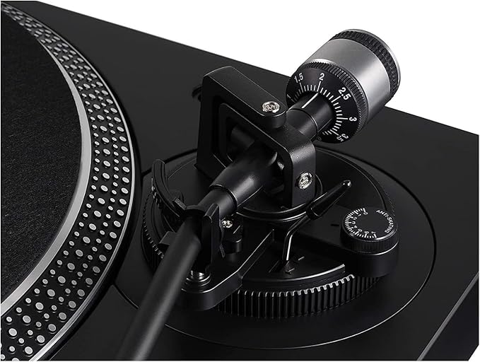 Tocadiscos inalámbrico con USB y Bluetooth en negro miniatura 5