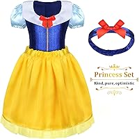 Vista 12 de Princess Dress Up Clothes for Little Girl Role Play Costume Gift Set Princess Dress Up Toys for Toddler Girls Rosa