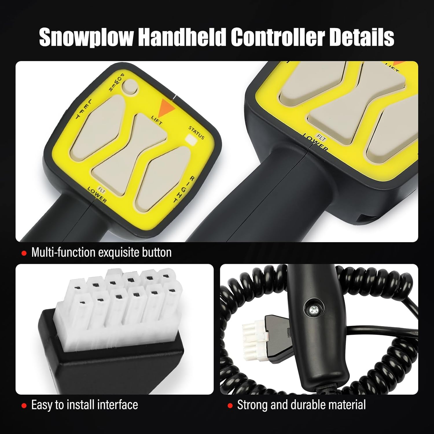 Snowplow Handheld Controller Fit for Meyer Blizzard E47 E60 E57 56462, OE: RP1306901, Meyer Diamond Snow Plow, Straight Blade Plows Western Plow Controller