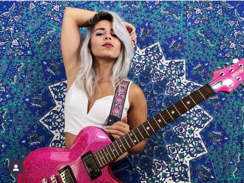Art Tribute Personalized Guitar Strap Pink Woven Classic, including - 2 Picks + Locks + Secure Button. Add Your Text and We Make It Especially For You Your Own Custom Guitar Strap, No Shipping Cost!