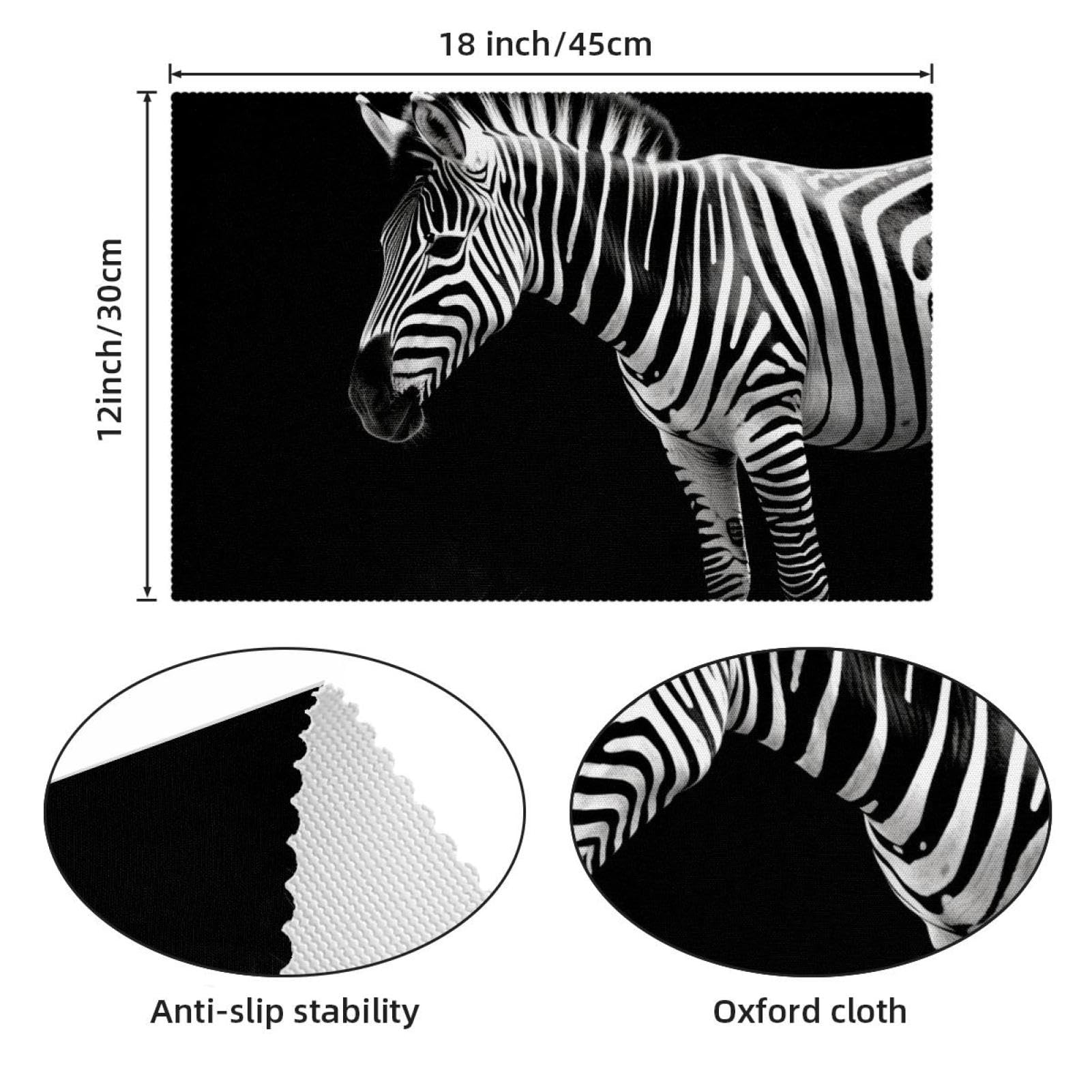 Amazon｜テーブルマット4枚セット、滑り止めプレースマット