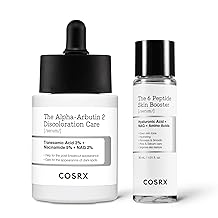COSRX Spotless Glow Duo - 2% Alpha Arbutin Discoloration Care Face Serum 1.7 fl.oz + Miniature 6X Peptide Skin Booster Serum 1 fl.oz