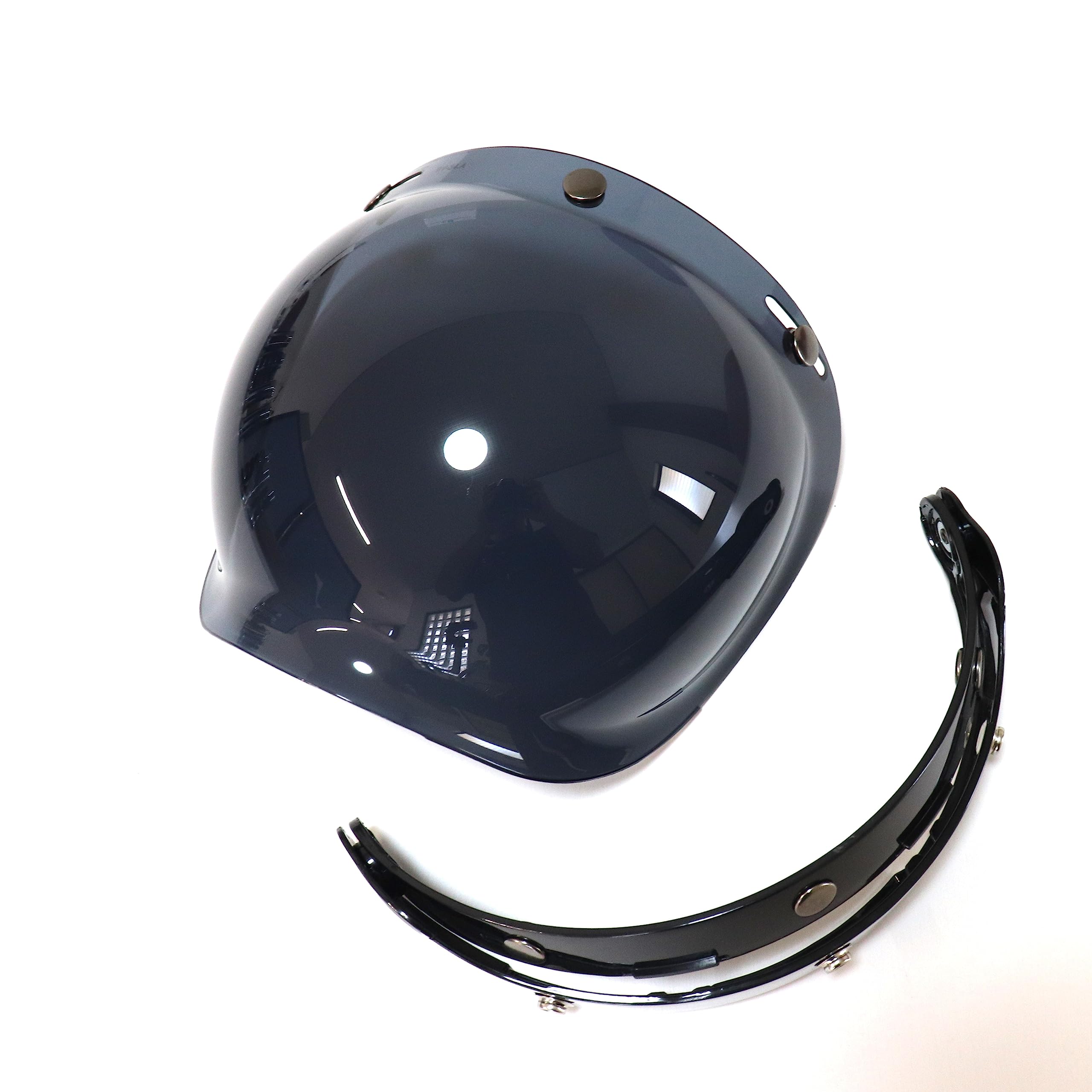 Amazon | バイク ヘルメット ジェットヘルメット シールド 【バブル