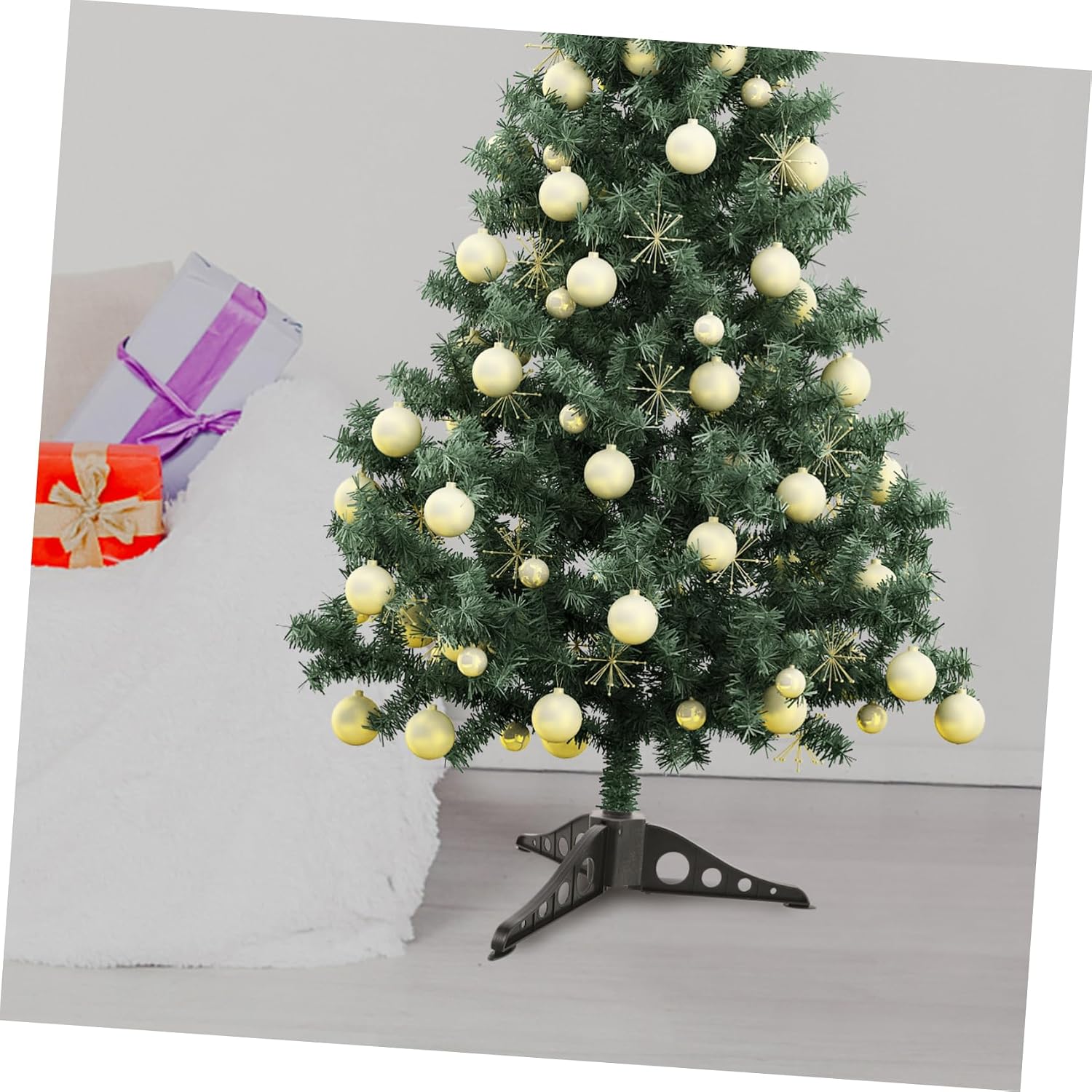 BESTOYARD Xmas Tree Stand with Removable Legs Bracket for Artificial Christmas Trees Stable Base Design for Easy Storage Convenient Setup Christmas Decoration Support