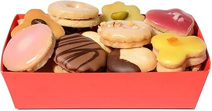 Krönner Tea Pastry with Various Varieties (250 g) - Handmade Butter Biscuits Made from the Finest Shortcrust Dough - High Quality Coffee Biscuits - Biscuits without Additives and Artificial Flavours