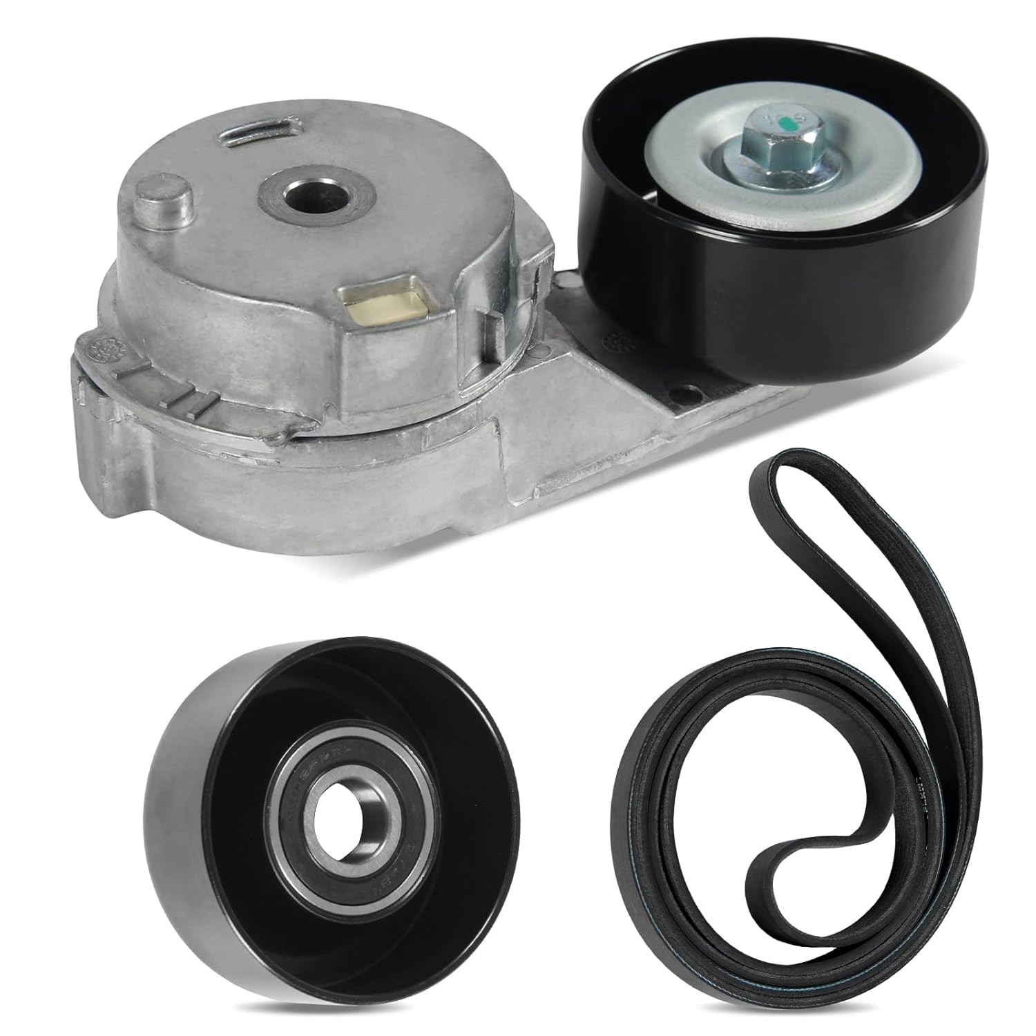 Kit de Polia do Tensionador da Correia 90K-38178A para Chevy Colorado, GMC Canyon 2004-2012, Hummer H3 2006-2010, Isuzu i-280 i-350 2006, i-290 2007-2008 - Correia Serpentina