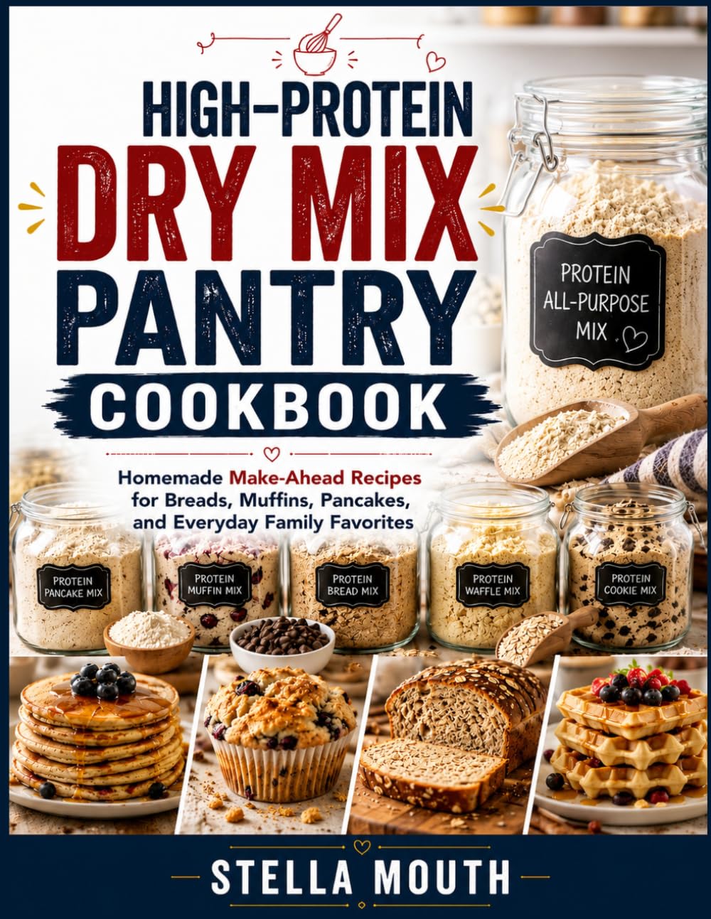 High-Protein Dry Mix Pantry Cookbook: Homemade Make-Ahead Recipes for Breads, Muffins, Pancakes, and Everyday Family Favorites