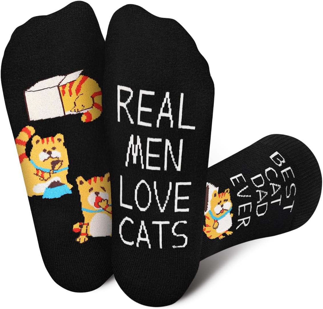 Funny Socks for Dad Father Grandpa Brother Men –Fathers Birthday Gifts–Novelty Fun Sock Christmas Stocking Stuffers - Image 4