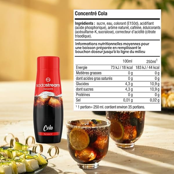 Sodastream Cola Concentrate for Sparkling Water and Soda Machine | Prepare up to 9 Liters of Cola in Seconds, 440ml - 4