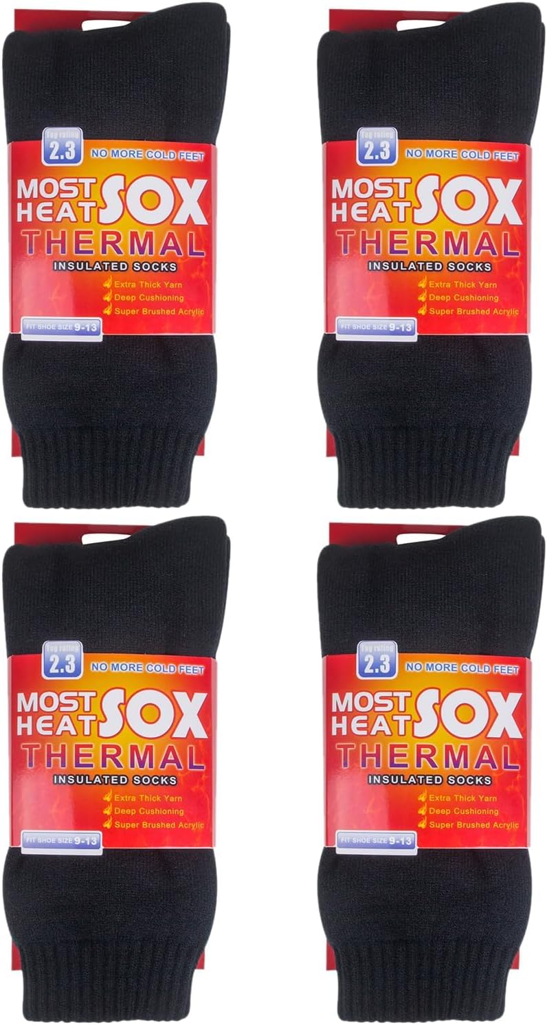 Chalier Thermal Socks for Men Thick Insulated Heated Socks Winter Warm Sock for Cold Weather