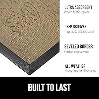 Vista 2 de Gorilla Grip - Tapete WeatherMax todo terreno 100% impermeable, caucho natural, resistente a manchas y decoloración, interior y exterior, fácil