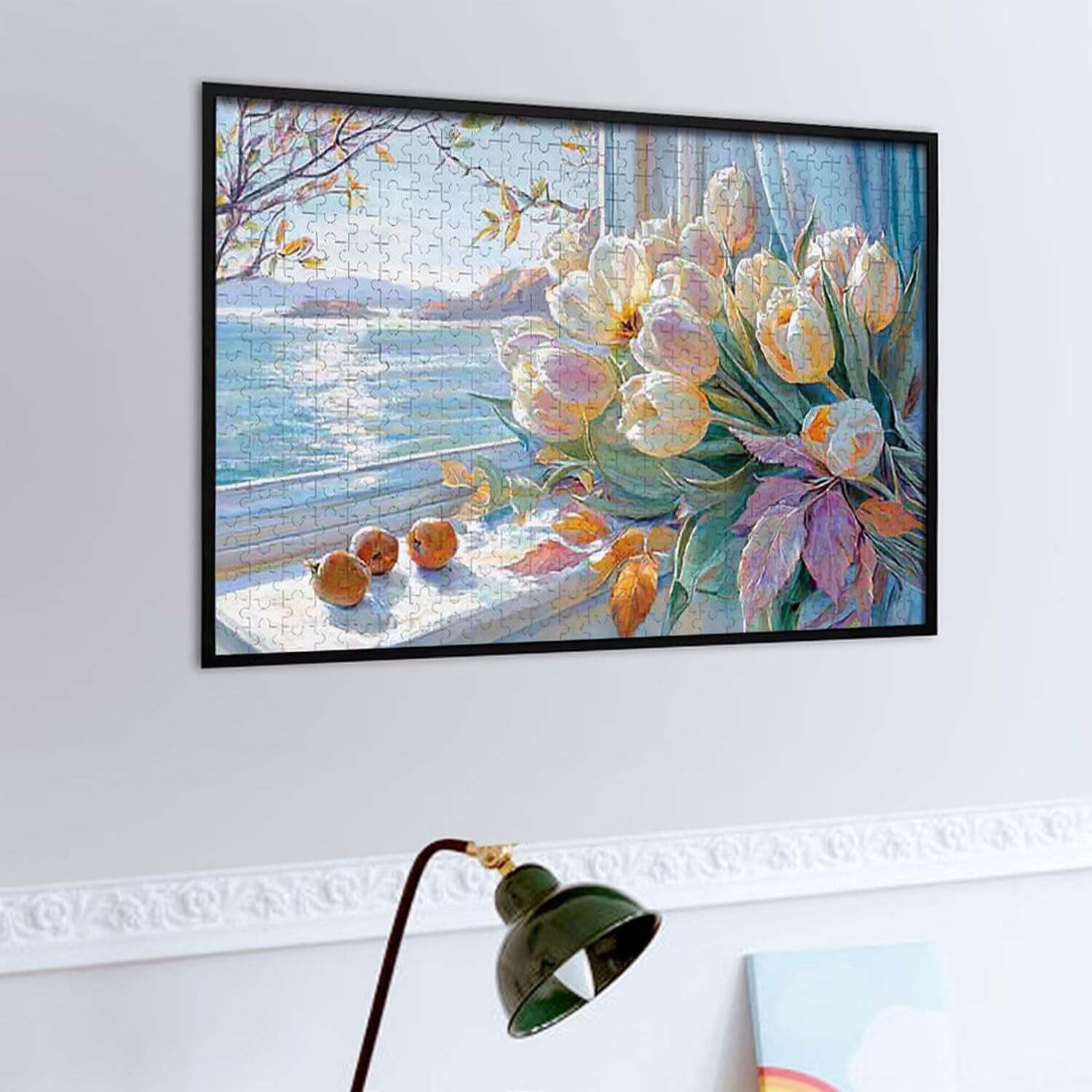 1500 Pezzi di Puzzle, tulipani paesaggio1500 Pezzi di Puzzle per Adulti, Regalo di Anniversario, Regalo di Natale, Decorazione Della Casa, Prevenzione Della Degenerazione Cerebrale Negli Anziani v979