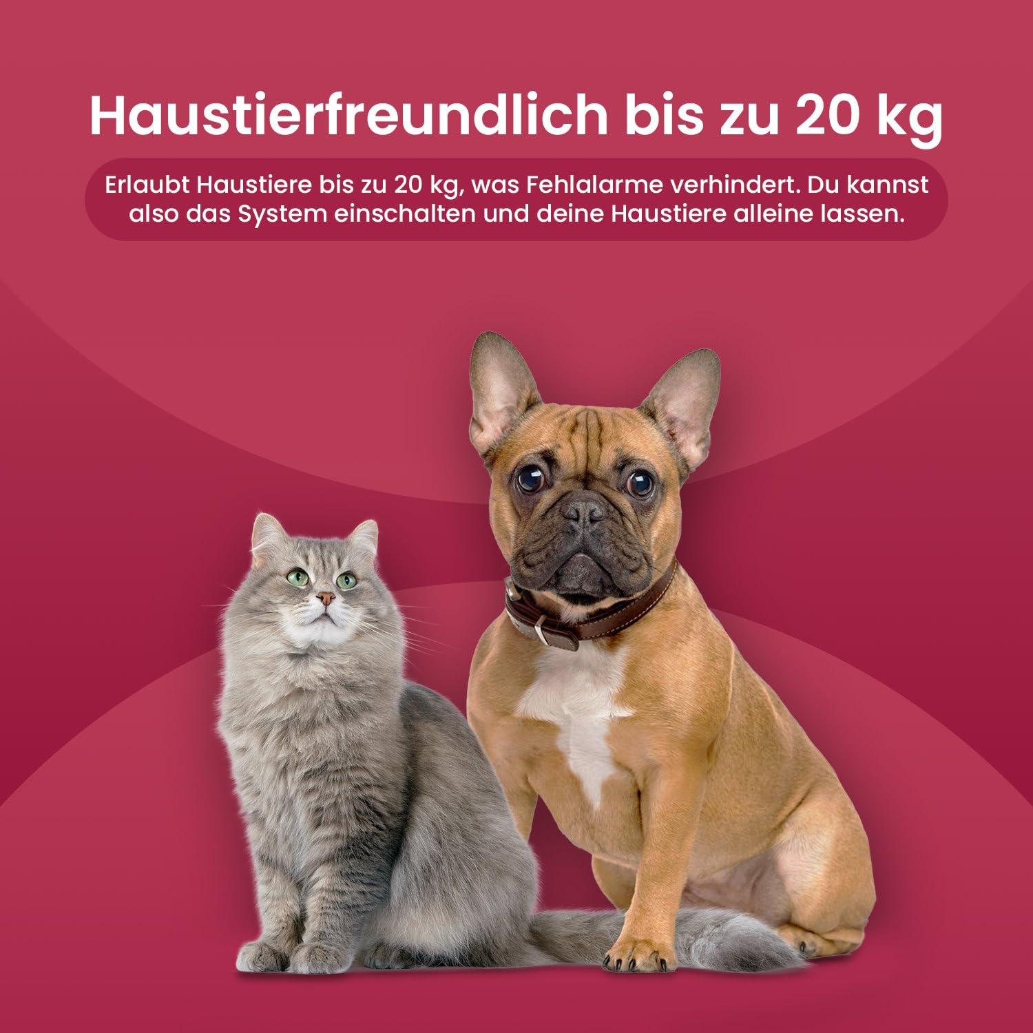Funk Alarmanlage Haus WLAN und GSM 4G mit 7” Touchscreen und 5000 mAh Akku, Alarmanlage SMS Benachrichtigung, Alexa, Einbruch Alarm mit Tuya Smart Life App, Wasserleckdetektor, SQ7024B