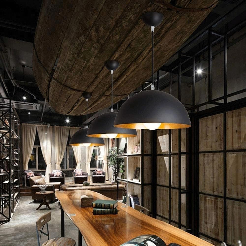 Nordic Retro metalowa lampa wisząca z pojedynczą głowicą wpuszczaną obudową z mocną podstawą E27 abażur biblioteka stolik nocny dekoracja KTV lampa wisząca