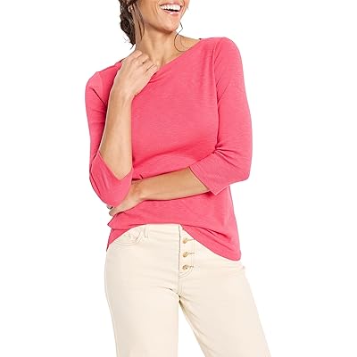 NIC+ZOE 3/4 Sleeve Boat T Shirts Women
