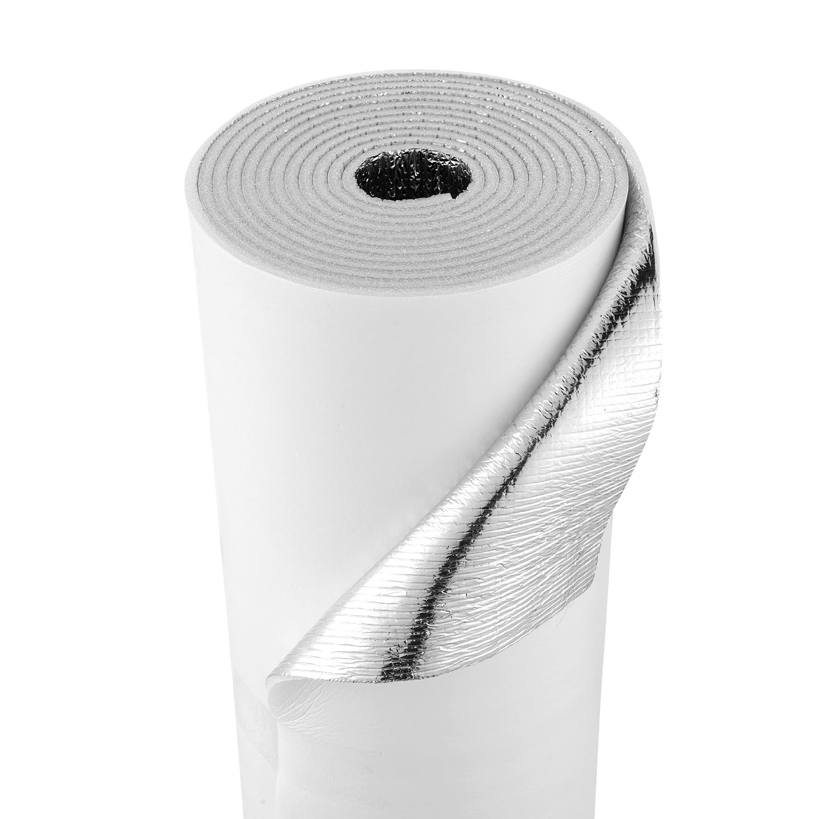 VEVOR Reflective Insulation Roll, 2 Car Garage Door Thermal Insulation Kit, 6mm 24 in x 18 ft, 4 Rolls Aluminum Foil EPE Foam Core Radiant Barrier,