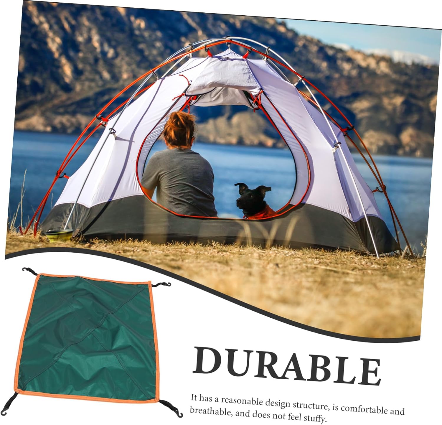 Professional Tent Sun Shelter Wear Resistant Rain Outdoor Accessory for Camping Includes Hooks for Secure Setup