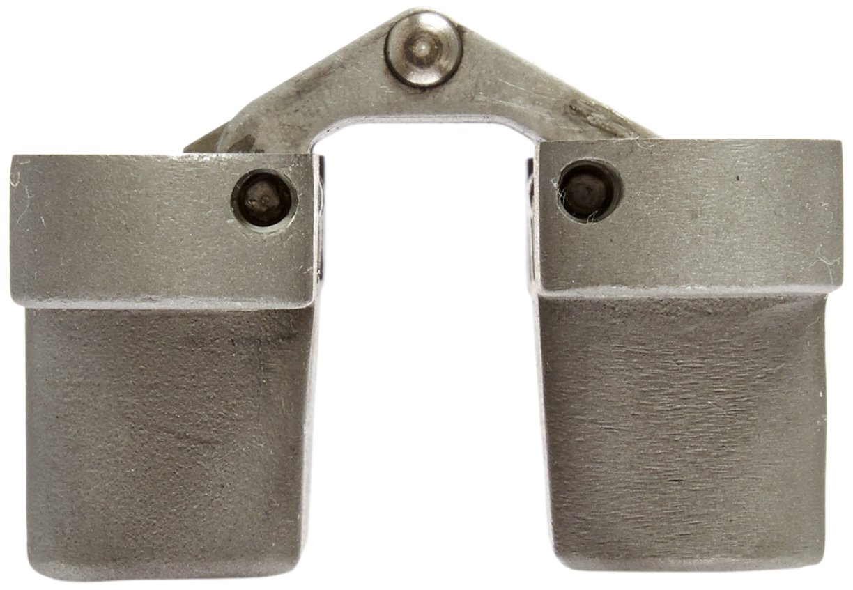 SOSS 212 Stainless Steel Invisible Hinge with Holes for Wood or Metal Applications, Mortise Mounting, Satin Stainless Steel Exterior Finish