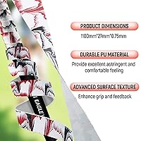 Vista 4 de Cintas de envoltura de agarre de golf, solución innovadora para empuñaduras de palos de golf, paquete de 3 cintas de agarre de poliuretano