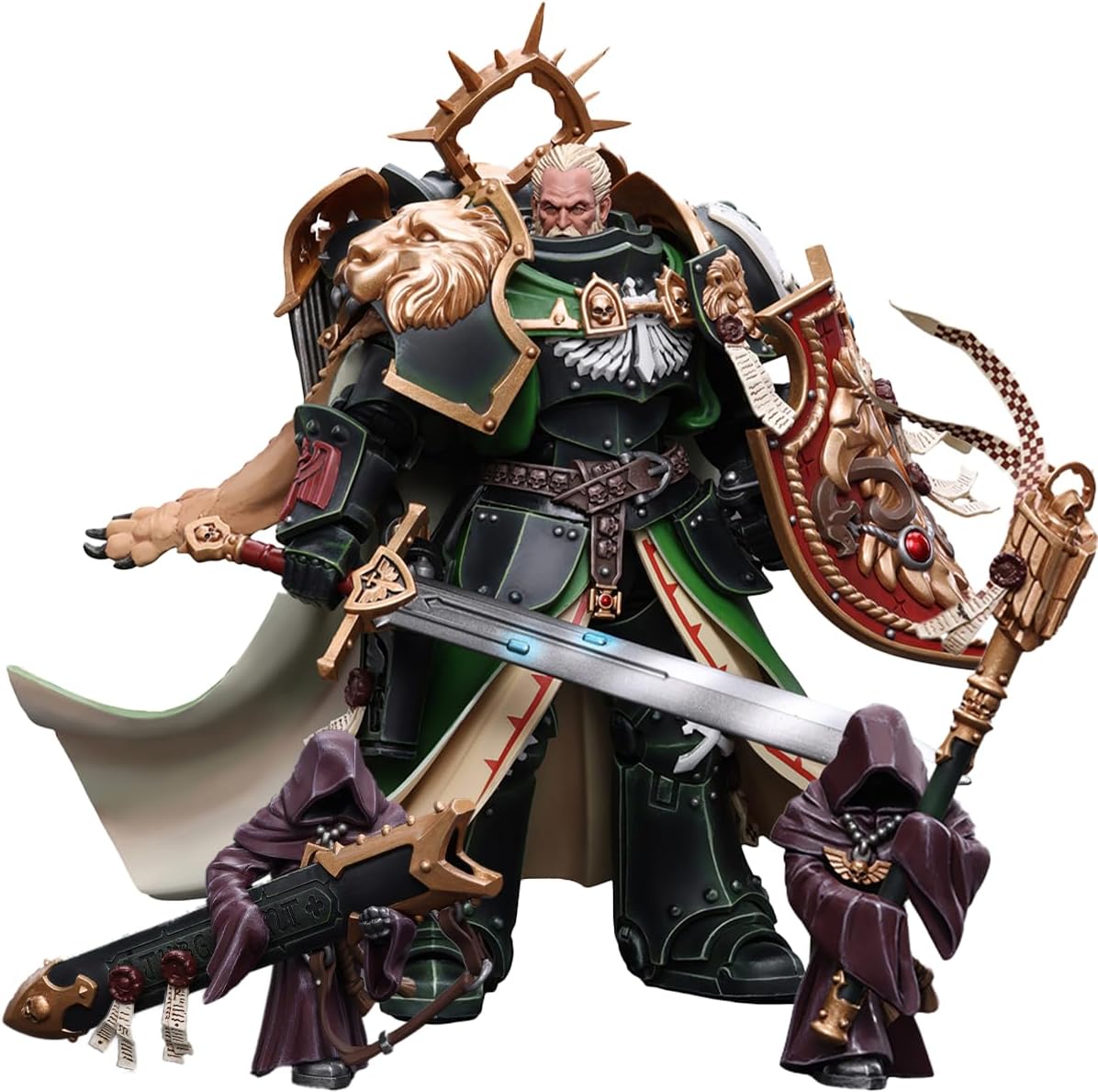 JOYTOY Warhammer 40,000 1/18 Action Figure Dark Angels Master Lazarus Collection Model Birthday Gifts