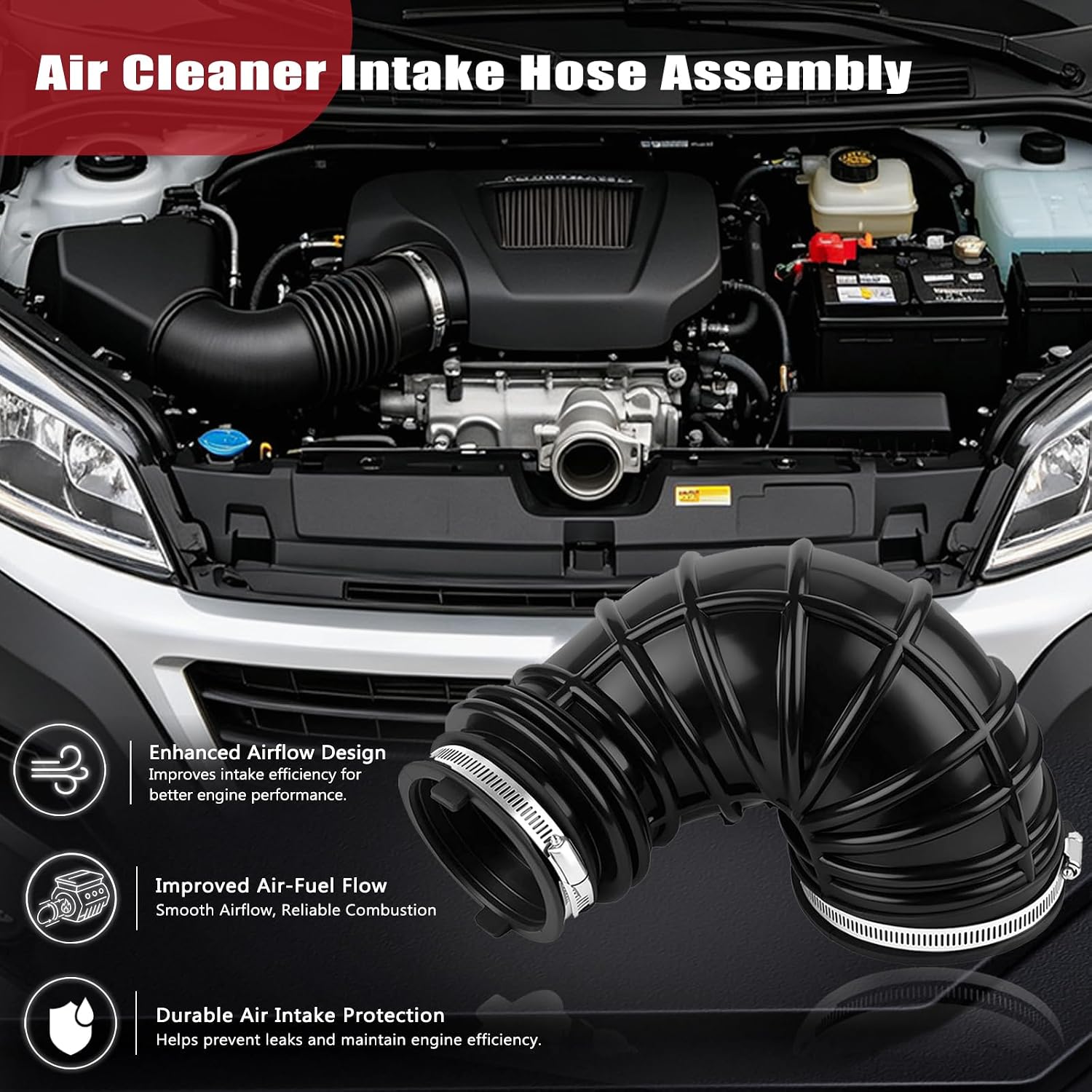 Engine Air Intake Hose 68190498AB Fit For Ram ProMaster 1500 2500 3500
