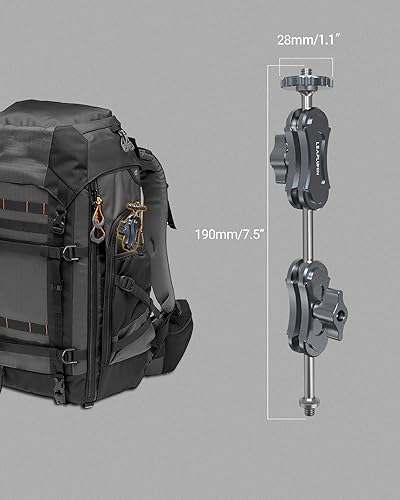 Miniatura 4 de Brazo mágico de rotación de 360 con cabeza de bola, mini brazo mágico con tornillo de 14 pulgadas en ambos extremos, brazo mágico de aluminio