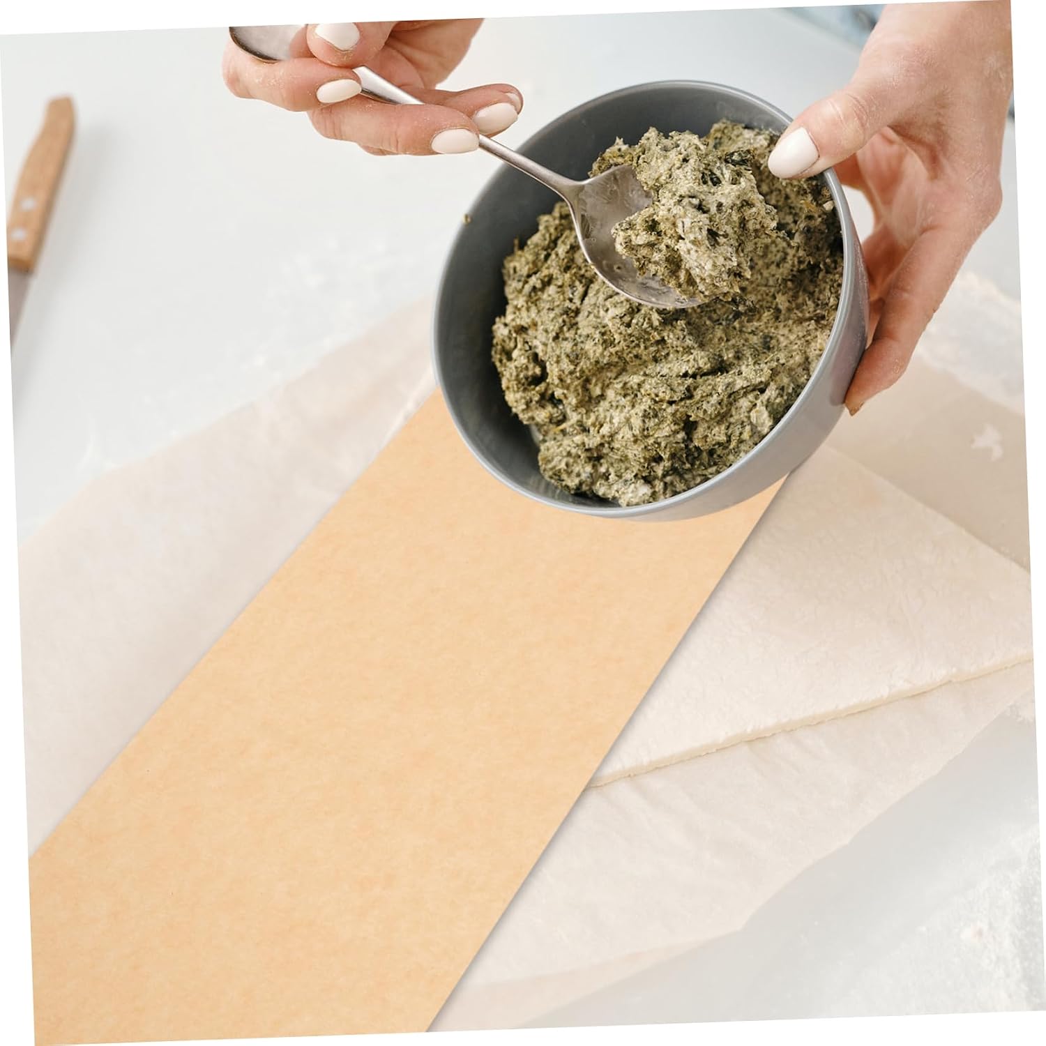 150sheets Kitchen Parchment -temperature Resistant Greaseproof Baking for Cooking Freezer Dryer Paper Natural Unbleached Parchment