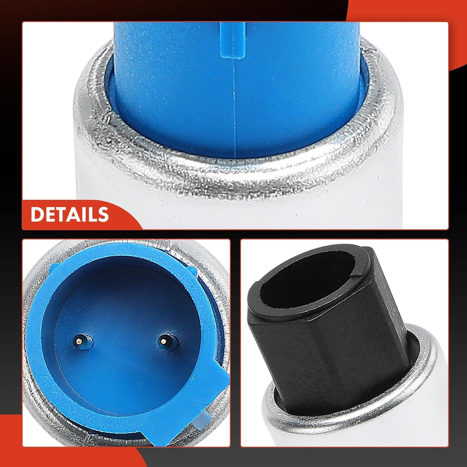 A-Premium A/C Clutch Cycle Switch [2 Pins] Compatible with Ford E-150 2003-2014, E-250 2003-2014, E-350 Econoline Club Wagon, E-450 E-550 Econoline Super Duty